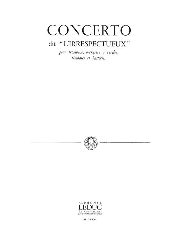 Pierre Max Dubois: Concerto dit 'l'Irrespectueux' (Trombone & Piano)