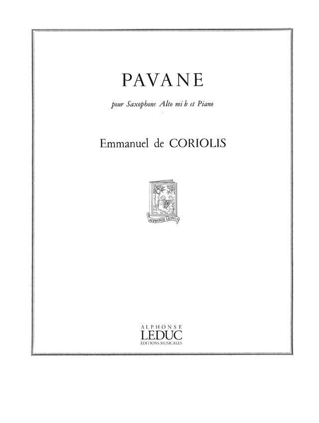 Emmanuel de Coriolis: Pavane (Saxophone-Alto & Piano)