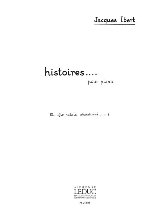Jacques Ibert: Le Palais abandonné (Piano solo)
