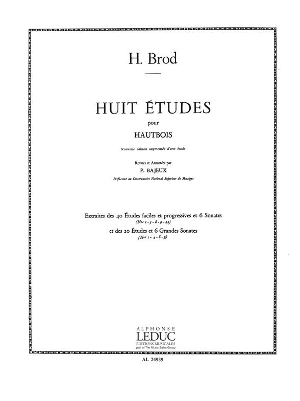 Henri Brod: 8 Etudes For Oboe Solo