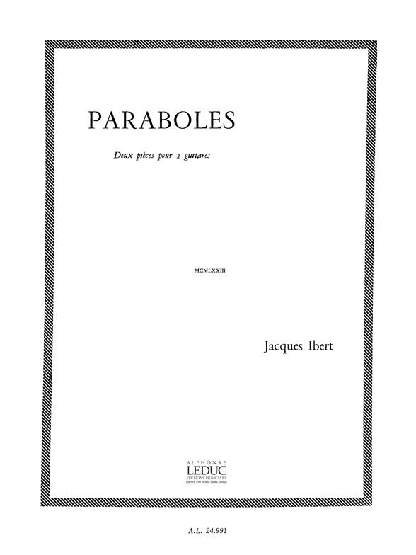 Jacques Ibert: Paraboles, 2 Pièces (Guitars 2)