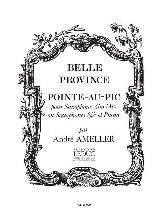 André Amellér: Pointe au Pic Op.185 (Saxophone-Alto & Piano)