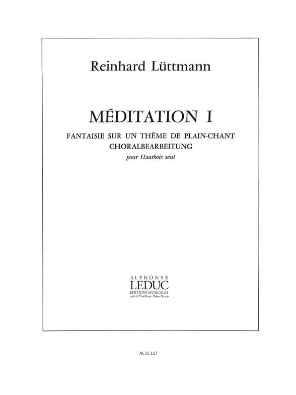 Reinhard Lüttmann: Méditation I (Oboe solo)