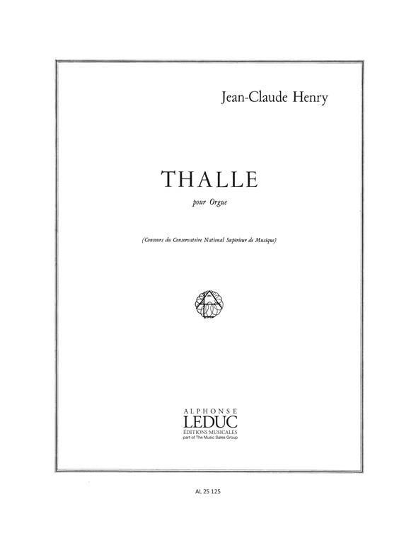 Jean-Claude Henry: Thalle (Organ)