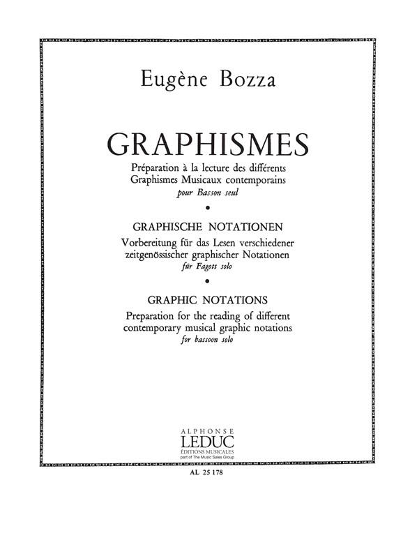 Eugène Bozza: Graphismes (Bassoon solo)