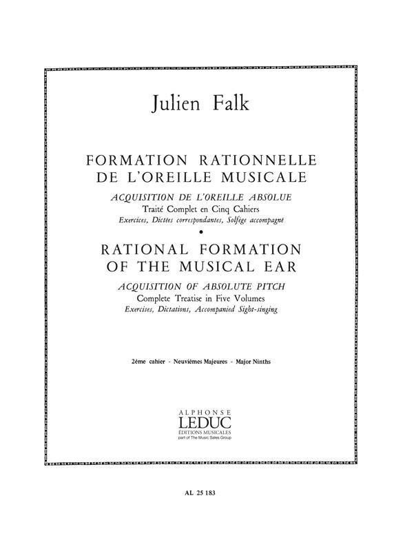 Falk Formation Rationnelle L'oreille Musicale Vol 2 Neuviemes Maj Bk