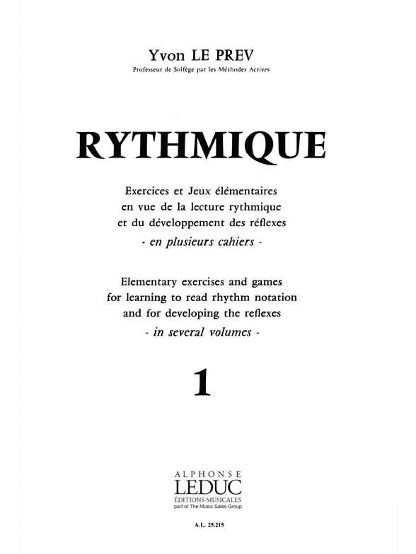 Yvon Le Prev: Rythmique Vol.1 (Miscellaneous)