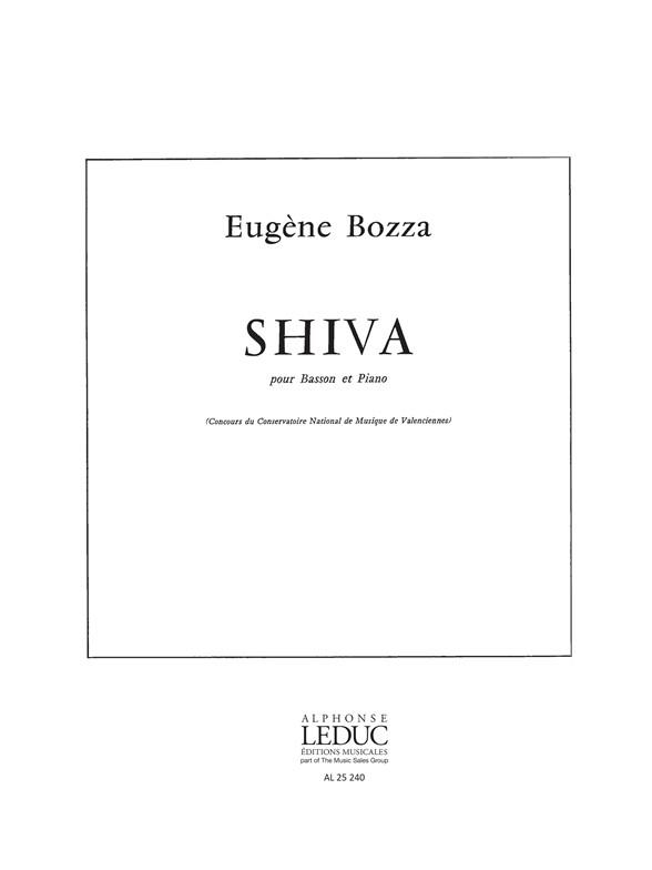 Eugène Bozza: Shiva (Bassoon & Piano)