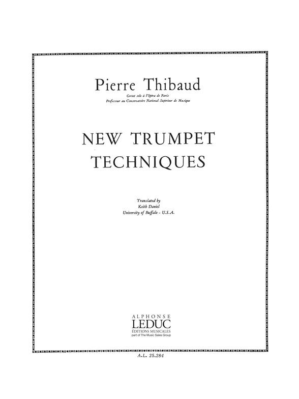 Pierre Thibaud: New Trumpet Techniques (English text only) (Trumpet solo)