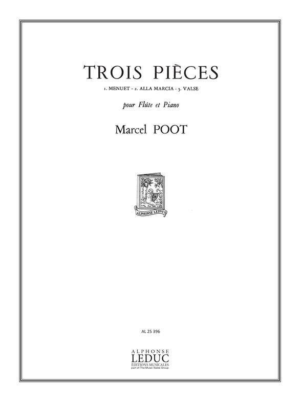 Marcel Poot: 3 Pièces (Flute & Piano)