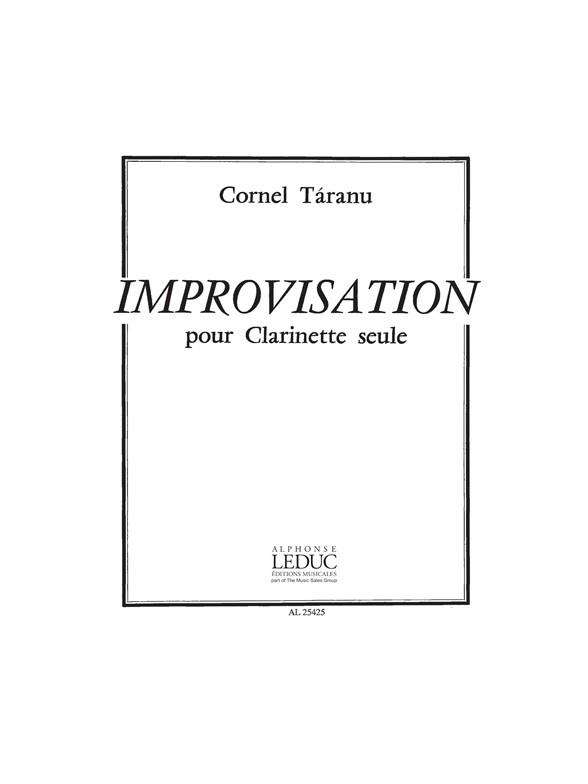 Cornel Taranu: Improvisation (Clarinet solo)