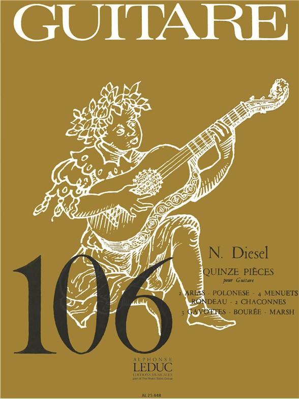 Nathanael Diesel: 15 Pièces (coll. Guitare No.106) (Guitar solo)