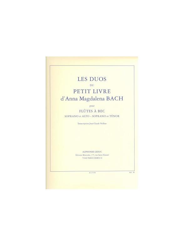 Johann Sebastian Bach: Petit Livre d'Anna Magdalena Bach (Recorders 2)