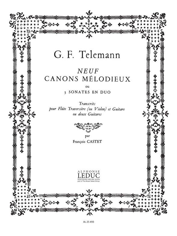 Georg Philipp Telemann: 9 Canons mélodieux (Flute & Guitar)