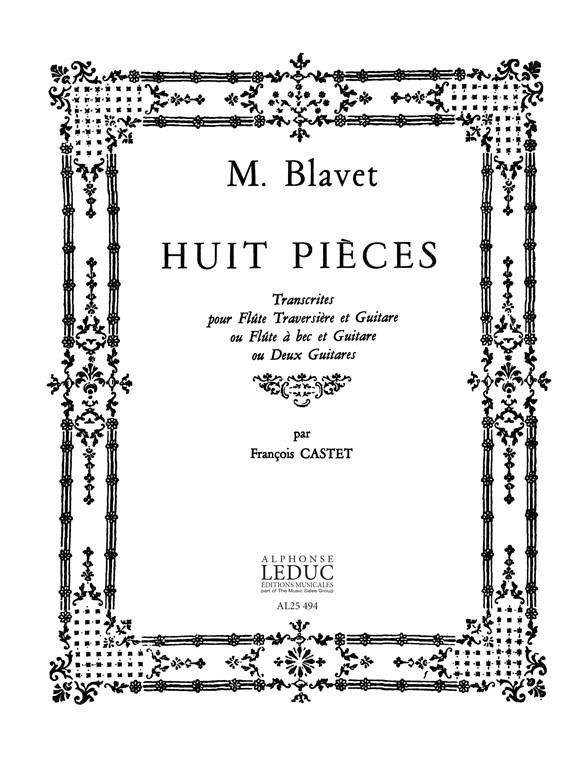 Michel Blavet: 8 Pièces (Flute & Guitar)