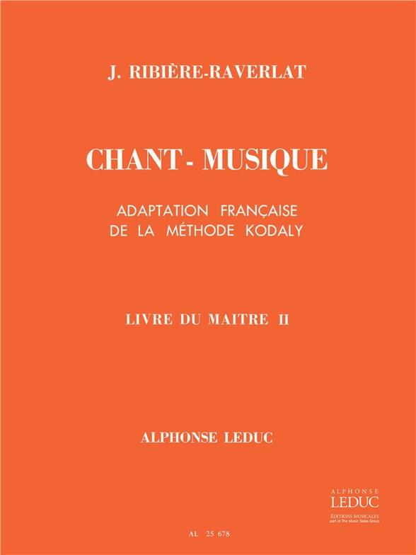 Ribiere Chant Musique Elementaire 1ere Annee Du Maitre Vol 2 Vce Bk