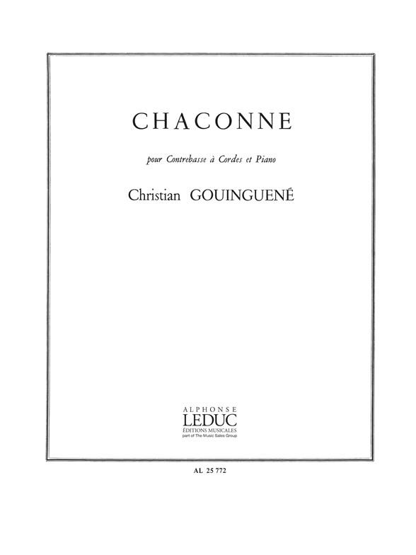 Christian Gouinguené: Chaconne (Double Bass & Piano)