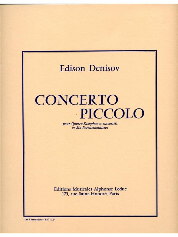 Edison Denisov: Concerto piccolo (Saxophone & Percussion)