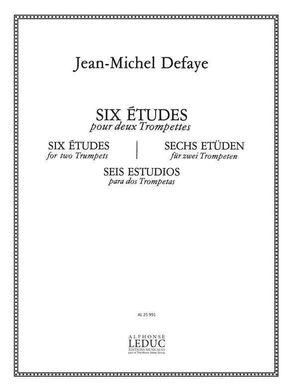 Jean Michel Defaye: 6 Etudes (Trumpets 2)