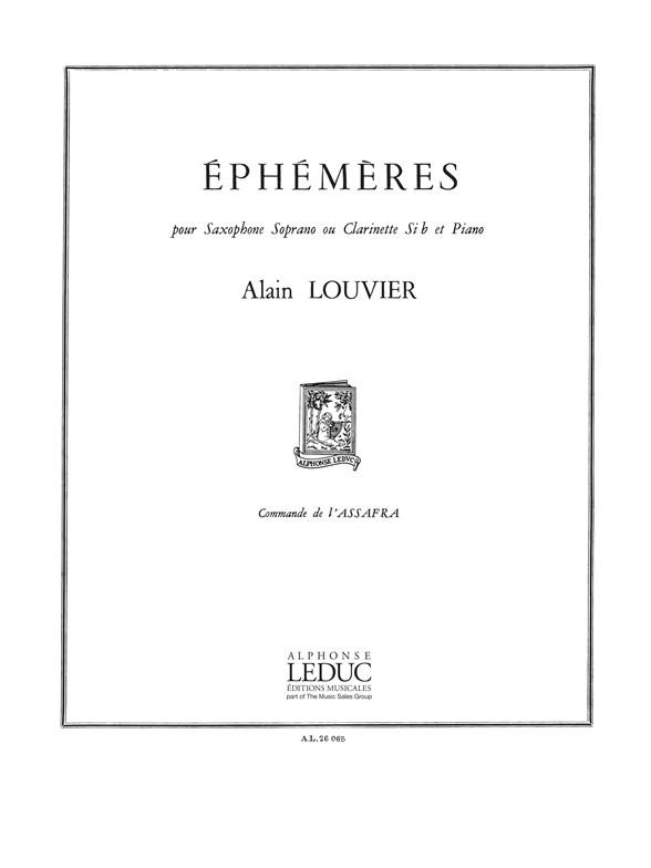 Alain Louvier: Ephémères (Clarinet & Piano)
