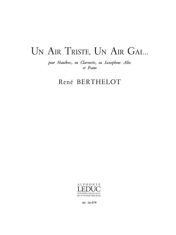 René Berthelot: Ouled Naïl (Clarinet & Piano)