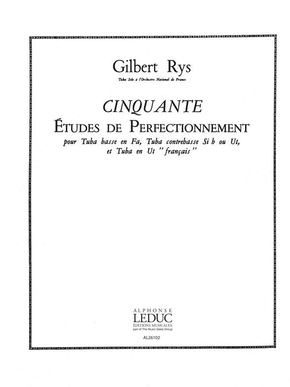 Gilbert Rys: 50 Etudes de Perfectionnement (Tuba solo)