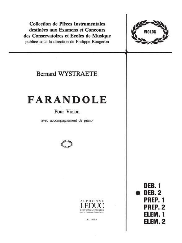 Bernard Wystraëte: Farandole (Violin & Piano)