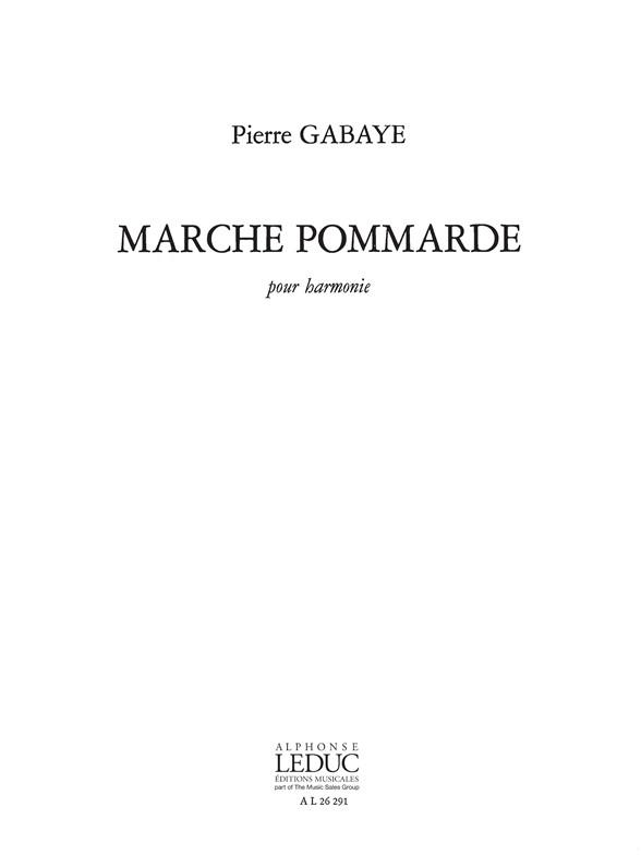 Gabaye Marche Pommarde Harmonie Book