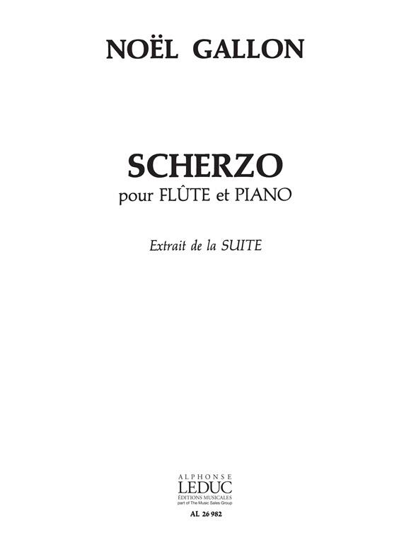 Noël-Gallon: Scherzo (Flute & Piano)