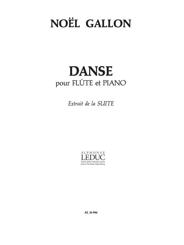 Noël-Gallon: Danse (Flute & Piano)