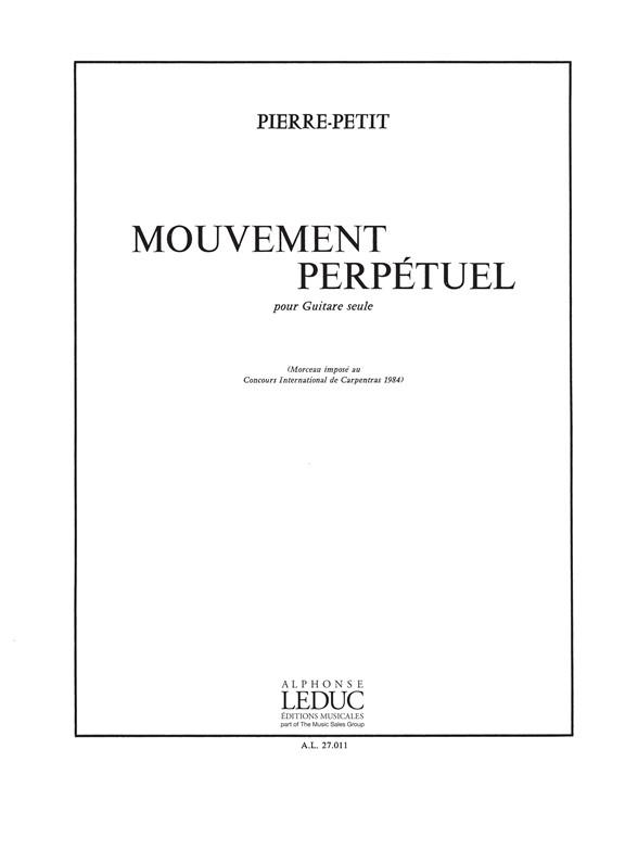 Pierre Petit: Mouvement perpétuel (Guitar solo)