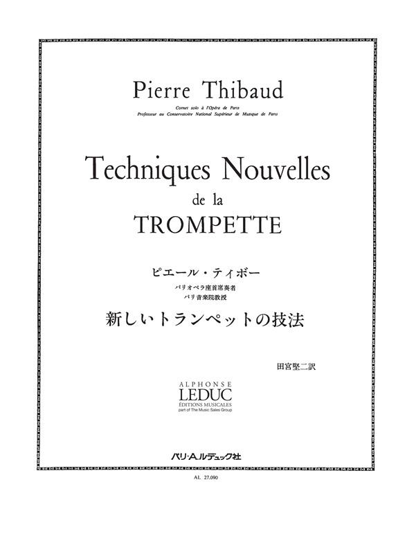 Thibaud Technique Nouvelle De La Trompette Trumpet Book Japanese
