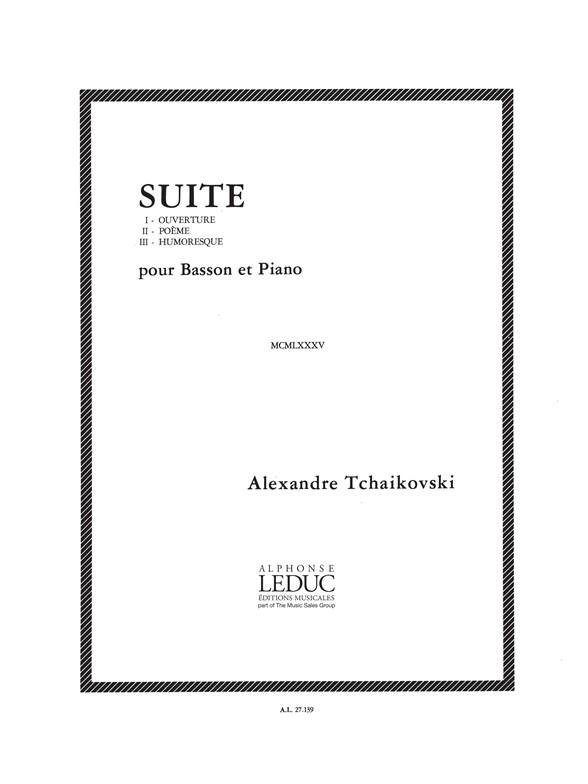 Alexandre Tchaikovski: Suite (Bassoon & Piano)