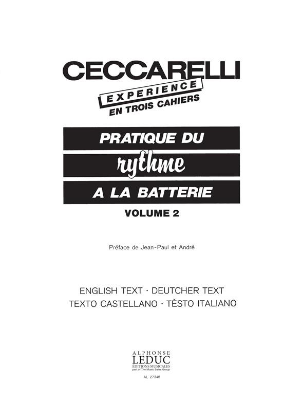 Jean-Paul & André Ceccarelli J.P.& An.: Ceccarelli-Expérience Vol.2 (Percussion solo)