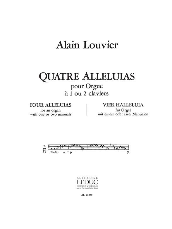 Alain Louvier: 4 Alléluias (Organ)