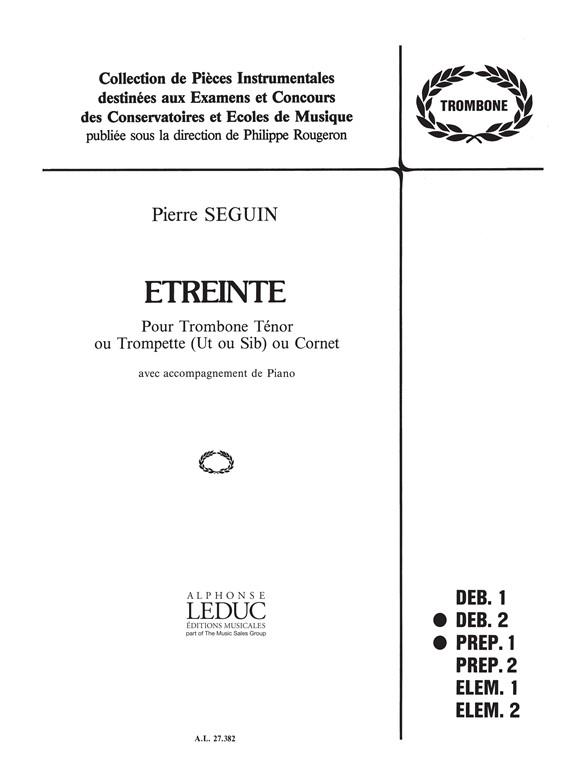 Pierre Séguin: Etreinte (Trumpet & Piano)