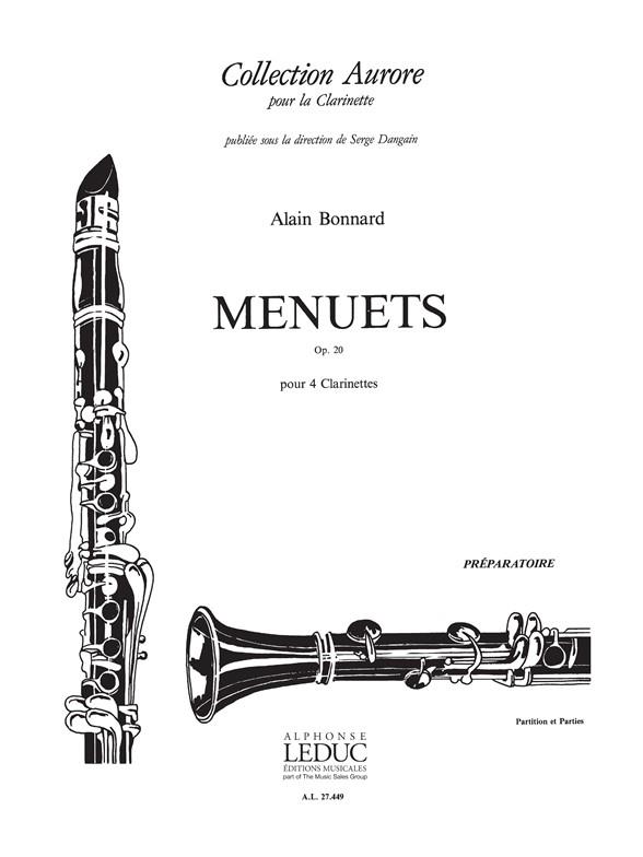 Alain Bonnard: Menuets Op.20 (Clarinets 4)