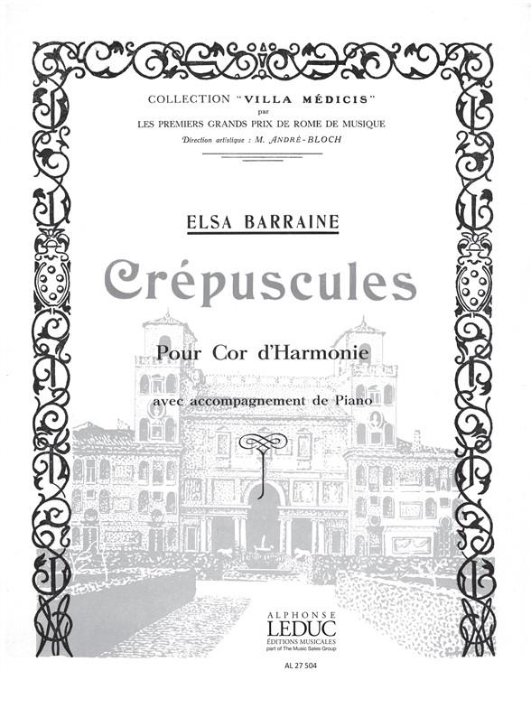 Elsa Barraine: Crépuscules (Saxophone-Alto & Piano)
