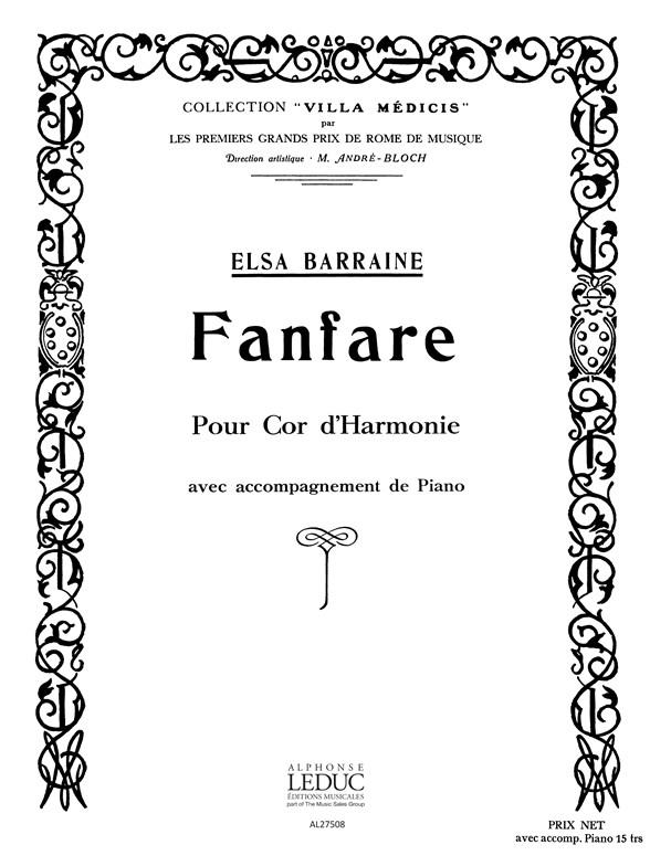 Elsa Barraine: Fanfare (Horn & Piano)