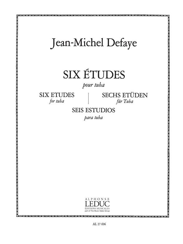 Jean Michel Defaye: 6 Etudes (Tuba solo)