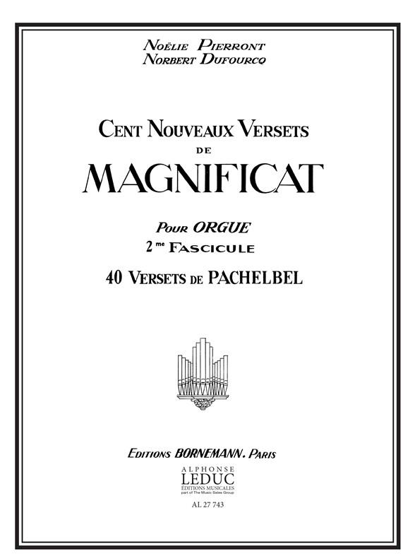 Johann Pachelbel: 100 Nouveaux Versets de Magnificat Vol.2 (Organ)
