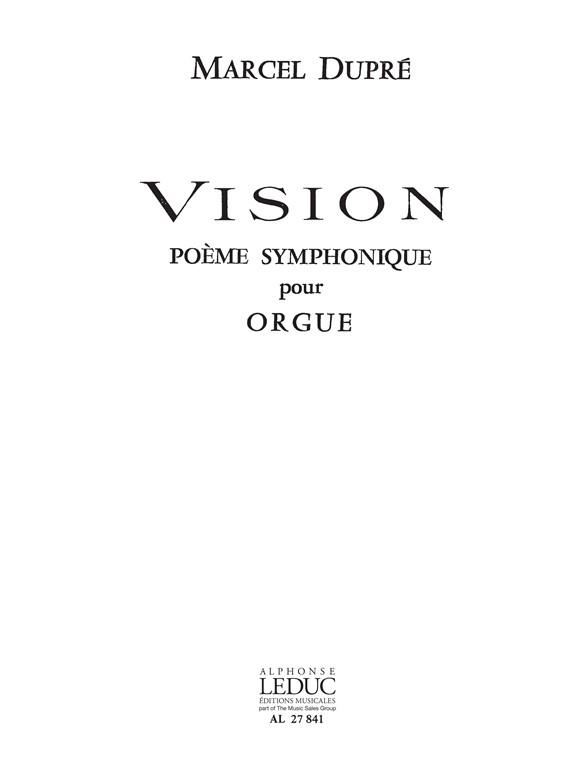 Marcel Dupré: Vision Op.44 (Organ)