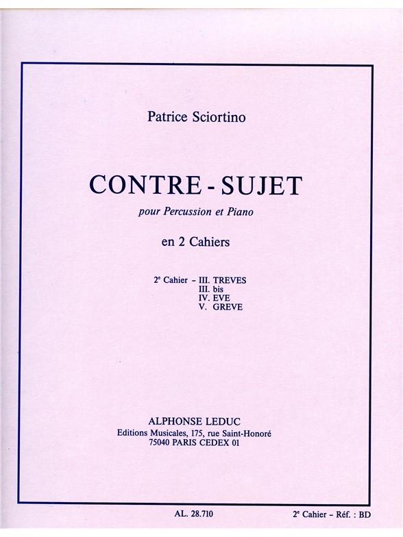 Patrice Sciortino: Contre-Sujet Vol.2 (Percussion(s) & Piano)