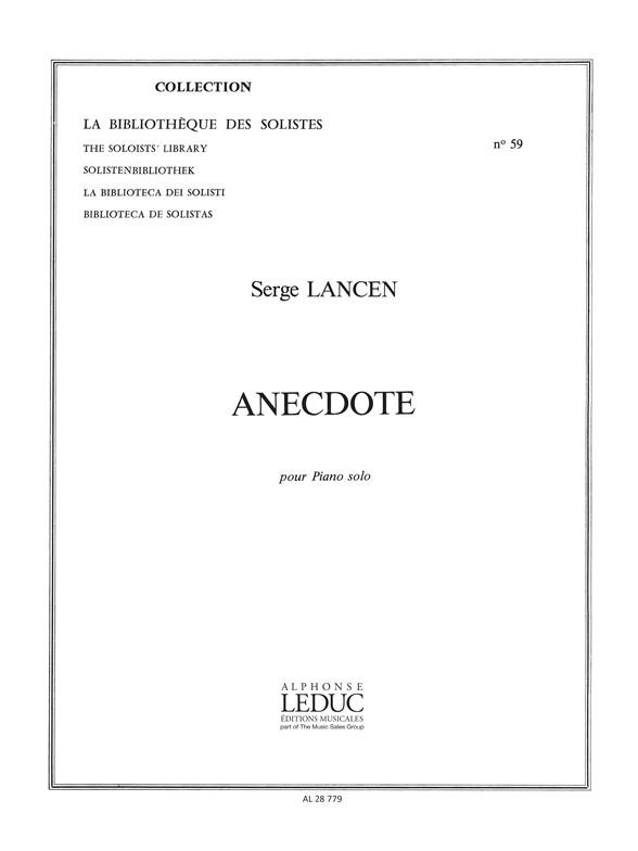 Lancen Anecdote Piano Lm059 Piano Book