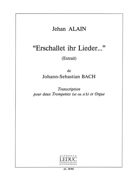 Johann Sebastian Bach: Erschallet ihr Lieder... (Trumpets 2 & Organ)