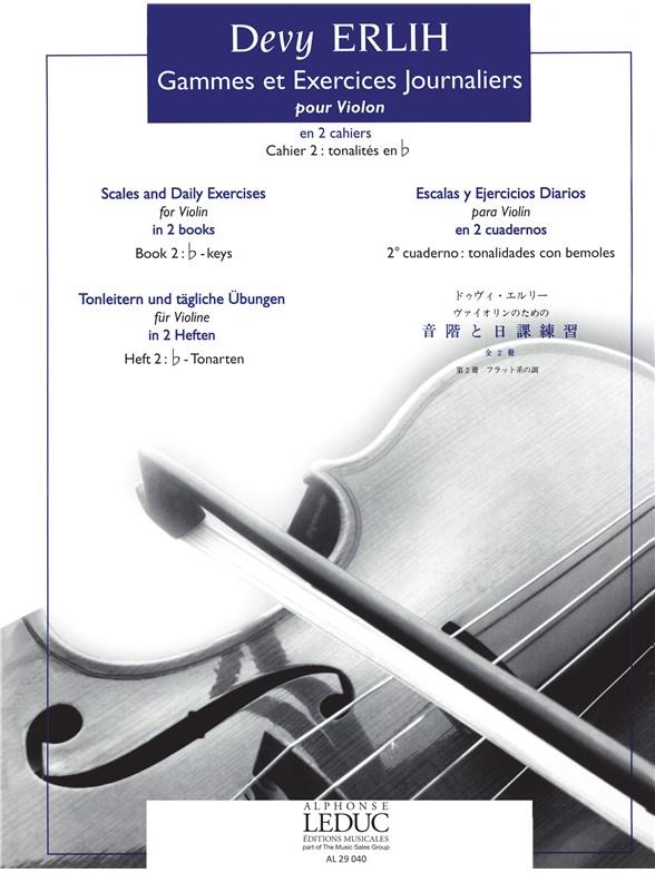 Devy Erlih: Scales and daily Exercises for Violin Book 2 (Violin solo)