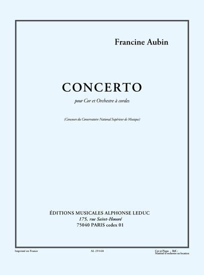 Francine Aubin: Concerto (Horn And Piano)
