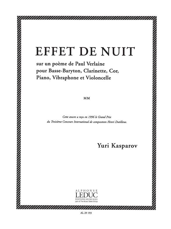 Yuri Kasparov: Effet de Nuit (Voice & Ensemble)