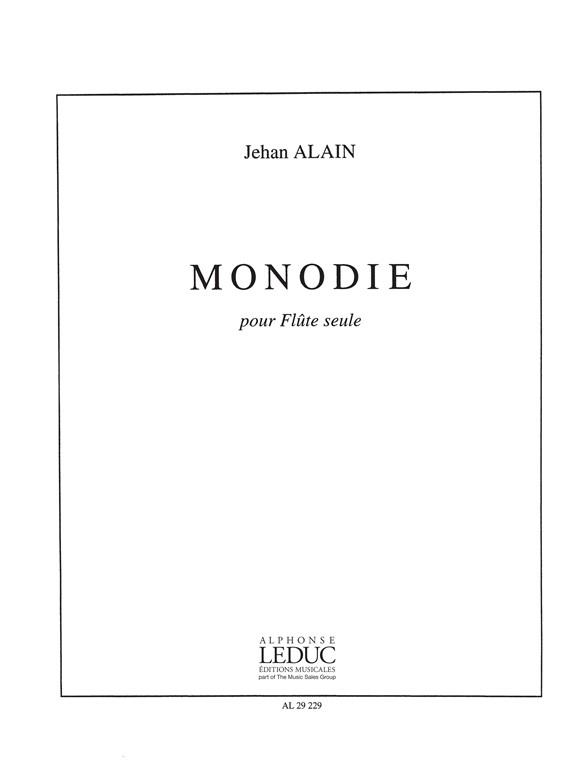 Jehan Ariste Alain: Monodie (Flute solo)