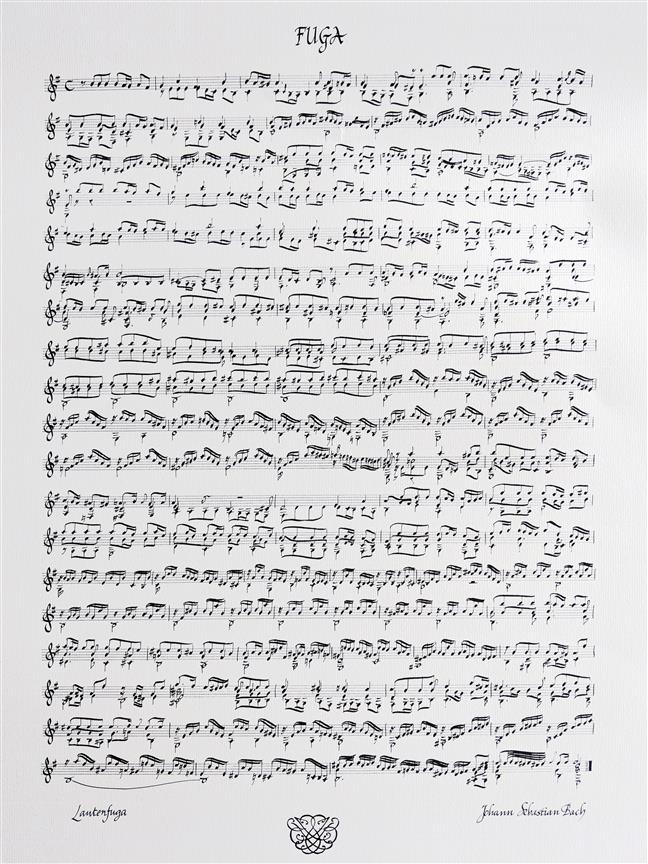 Fugue Lute Solo Poster
